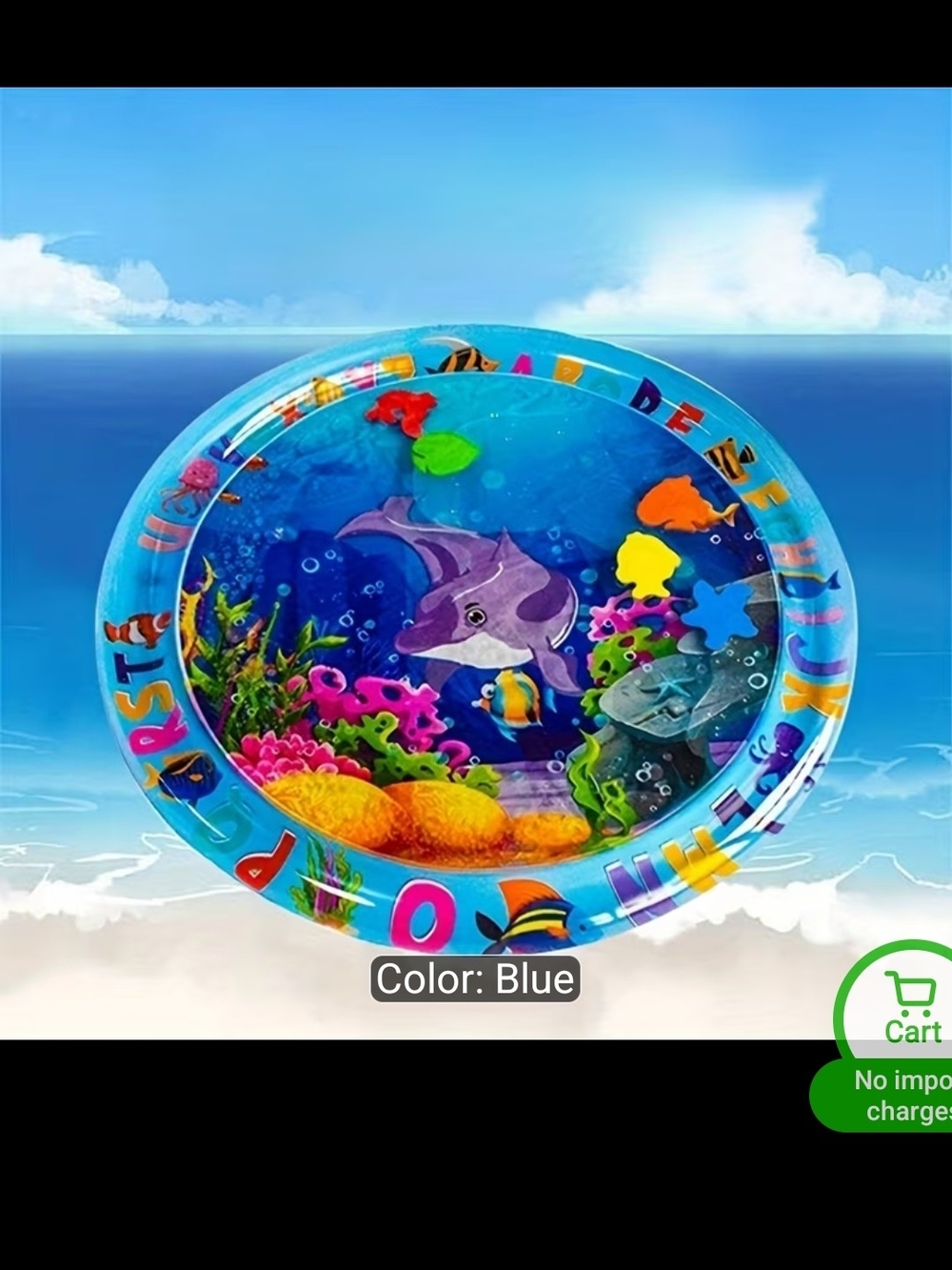 Source Unknown Blue Ocean Interactive Cat Water Play Mat